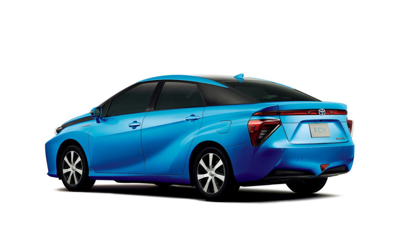 toyota fuel cell sedan laterale arriere