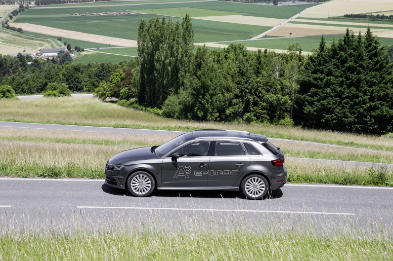 A3 Sportback e-tron latérale