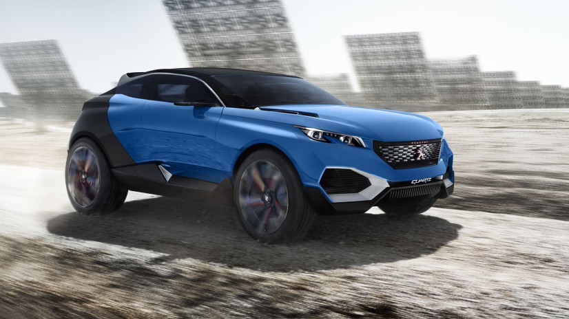 Peugeot Quartz Concept bleu