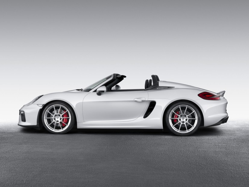 Porsche Boxster Spyder vue profil