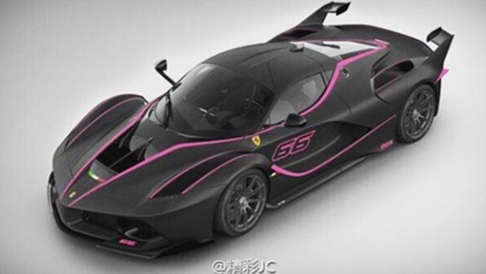Ferrari FXX K noir et rose