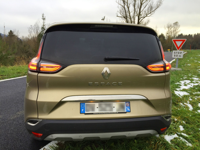 Vue arrière Renault Espace